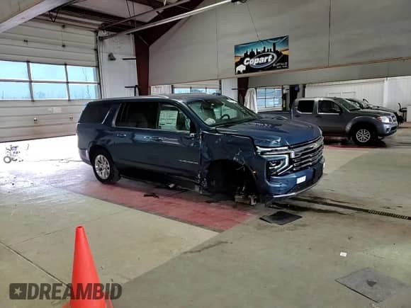 2025 Chevrolet Suburban Premier with VIN 1GNS6FRD7SR198520, listed as a Copart auction lot 54743235 with 179 mi miles and Salvage title. Bid and sale history available at DreamBid. Image 15.