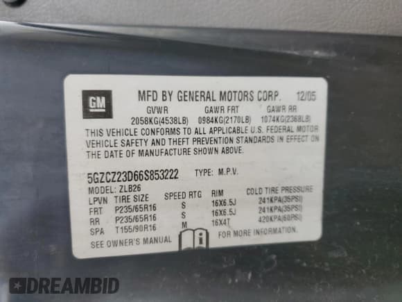 ✅ 2006 Saturn VUE • VIN: 5GZCZ23D66S853222 • Lot: 86425304. Wystawiony na Copart z przebiegiem 298 841 mil. Bezpłatny archiwum sprzedaży aukcyjnych z USA i szczegółowy raport historii pojazdu na DreamBid. Zdjęcie 14.