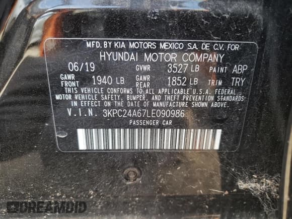 ✅ 2020 Hyundai Accent SEL • VIN: 3KPC24A67LE090986 • Лот: 41514065. Опубликован ранее на Copart с пробегом 41 149 миль. Бесплатный доступ к архиву аукционных продаж из США и подробный отчёт об истории автомобиля на DreamBid. Изображение 12.