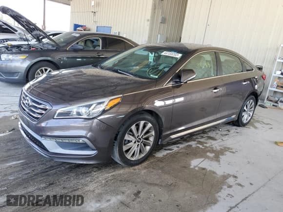 ✅ 2017 Hyundai Sonata Sport • VIN: 5NPE34AF2HH571706 • Lot: 44155203. Listed on Copart with 101,683 mi. Free auction sales archive from the USA and detailed vehicle history report at DreamBid. Image 1.