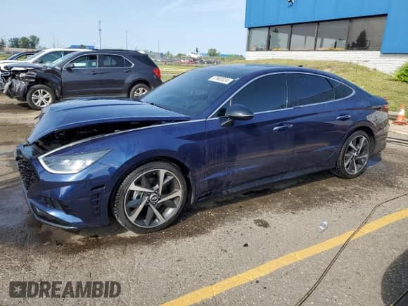 2022 Hyundai Sonata Sport с VIN 5NPEJ4J2XNH147284, выставлен на аукционе Copart как лот 67682024 с пробегом 21 159 миль миль и Списание • Salvage title. История ставок и продаж доступна на DreamBid. Изображение 1.