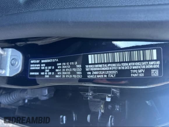 ✅ 2018 Maserati Levante • VIN: ZN661XUA1JX302021 • Lot: 42171884. Wystawiony na IAAI z przebiegiem 92 444 mil. Bezpłatny archiwum sprzedaży aukcyjnych z USA i szczegółowy raport historii pojazdu na DreamBid. Zdjęcie 9.