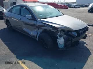 ✅ 2023 Hyundai Elantra Blue • VIN: KMHLM4AJ9PU064200 • Lot: 43223889. Listed on IAAI with 49,876 mi. Free auction sales archive from the USA and detailed vehicle history report at DreamBid. Image 1.