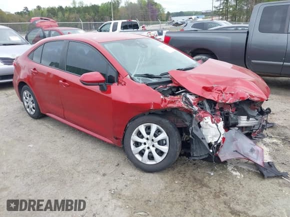 ✅ 2021 Toyota Corolla LE • VIN: 5YFEPMAE9MP197703 • Lot: 41939416. Listed on IAAI with 55,421 mi. Free auction sales archive from the USA and detailed vehicle history report at DreamBid. Image 1.