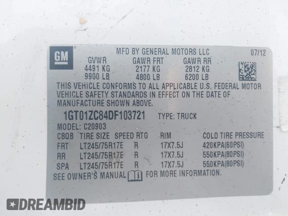 ✅ 2013 GMC Sierra 2500HD • VIN: 1GT01ZC84DF103721 • Lot: 42248321. Wystawiony na IAAI z przebiegiem 161 429 mil. Bezpłatny archiwum sprzedaży aukcyjnych z USA i szczegółowy raport historii pojazdu na DreamBid. Zdjęcie 9.