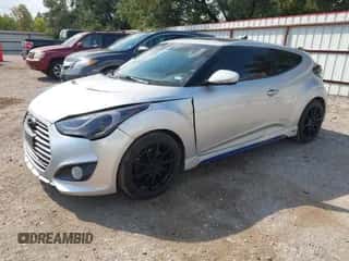 2015 Hyundai Veloster Turbo R-Spec with VIN KMHTC6AE0FU225114, listed as a IAAI auction lot 43236842 with 144,138 mi miles and . Bid and sale history available at DreamBid. Image 2.