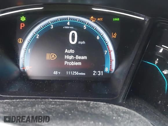 ✅ 2020 Honda Civic LX • VIN: 2HGFC2F60LH587701 • Lot: 43741941. Listed on IAAI with 111,256 mi. Free auction sales archive from the USA and detailed vehicle history report at DreamBid. Image 15.