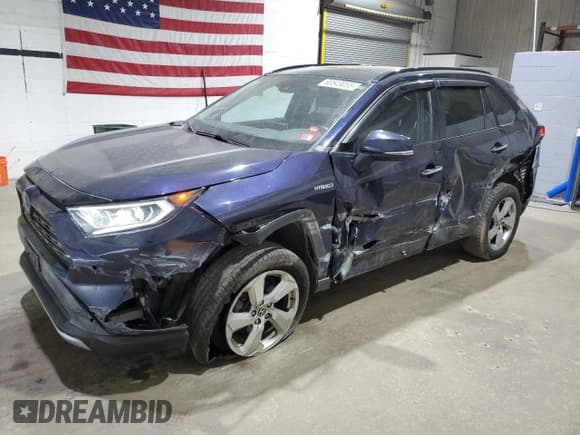 ✅ 2021 Toyota RAV4 Hybrid Limited • VIN: 4T3D6RFV5MU036372 • Lot: 68543055. Listed on Copart with 88,416 mi. Free auction sales archive from the USA and detailed vehicle history report at DreamBid. Image 1.