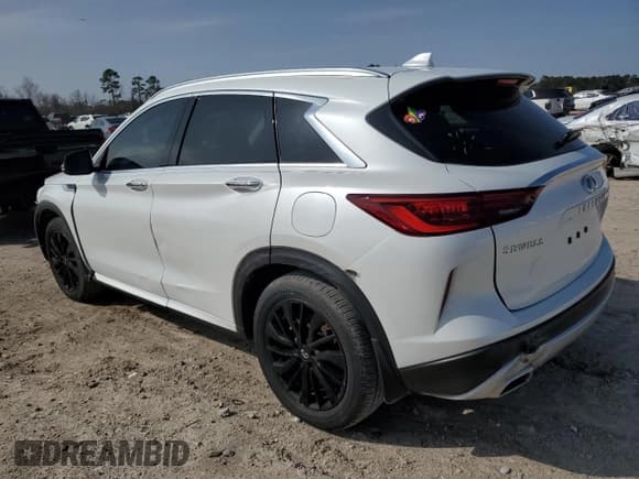 ✅ 2023 Infiniti QX50 Luxe • VIN: 3PCAJ5BA2PF103582 • Лот: 45299565. Опубликован ранее на Copart с пробегом 22 901 миль. Бесплатный доступ к архиву аукционных продаж из США и подробный отчёт об истории автомобиля на DreamBid. Изображение 2.