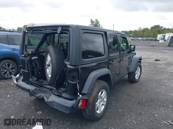 ✅ 2019 Jeep Wrangler Unlimited Sport • VIN: 1C4HJXDG3KW627467 • Лот: 40449981. Опубликован ранее на IAAI с пробегом 48 375 миль. Бесплатный доступ к архиву аукционных продаж из США и подробный отчёт об истории автомобиля на DreamBid. Изображение 4.