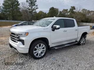 ✅ 2024 Chevrolet Silverado 1500 High Country • VIN: 1GCUDJE81RZ357299 • Lot: 41667695. Listed on Copart with 8,193 mi. Free auction sales archive from the USA and detailed vehicle history report at DreamBid. Image 1.