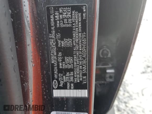 ✅ 2023 Hyundai Tucson SEL • VIN: 5NMJBCAE0PH168791 • Lot: 73393164. Wystawiony na Copart z przebiegiem 24 955 mil. Bezpłatny archiwum sprzedaży aukcyjnych z USA i szczegółowy raport historii pojazdu na DreamBid. Zdjęcie 13.