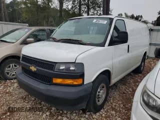 ✅ 2021 Chevrolet Express Cargo • VIN: 1GCWGAFP2M1181540 • Lot: 81370065. Listed on Copart with 83,982 mi. Free auction sales archive from the USA and detailed vehicle history report at DreamBid. Image 1.