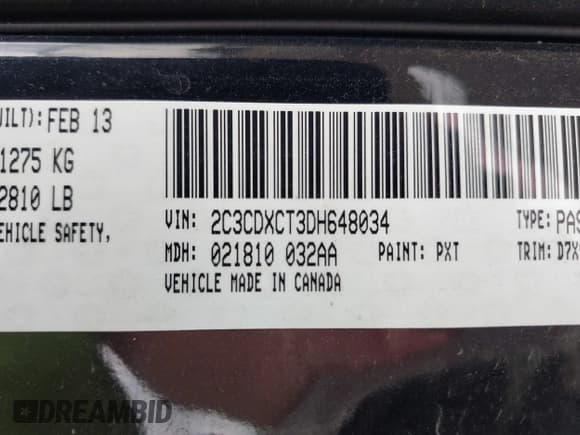 ✅ 2013 Dodge Charger Road/Track • VIN: 2C3CDXCT3DH648034 • Lot: 42369806. Wystawiony na IAAI z przebiegiem 318 706 mil. Bezpłatny archiwum sprzedaży aukcyjnych z USA i szczegółowy raport historii pojazdu na DreamBid. Zdjęcie 9.