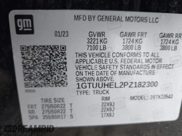 ✅ 2023 GMC Sierra 1500 Denali Ultimate • VIN: 1GTUUHEL2PZ182300 • Лот: 41498730. Опубликован ранее на IAAI с пробегом 24 389 миль. Бесплатный доступ к архиву аукционных продаж из США и подробный отчёт об истории автомобиля на DreamBid. Изображение 9.