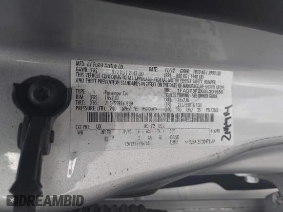 ✅ 2013 Ford Focus SE • VIN: 1FADP3F2XDL201650 • Lot: 43514440. Wystawiony na IAAI z przebiegiem 144 903 mil. Bezpłatny archiwum sprzedaży aukcyjnych z USA i szczegółowy raport historii pojazdu na DreamBid. Zdjęcie 9.