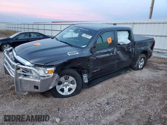 2021 Ram 1500 Big Horn with VIN 1C6SRFFM4MN655872, listed as a Copart auction lot 81506234 with Not provided miles and Salvage title. Bid and sale history available at DreamBid. Image 1.