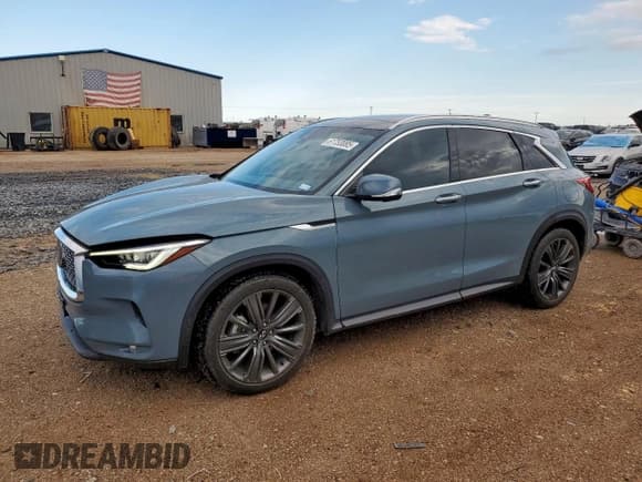 ✅ 2022 Infiniti QX50 Sensory • VIN: 3PCAJ5EAXNF122342 • Lot: 61753085. Listed on Copart with 13,582 mi. Free auction sales archive from the USA and detailed vehicle history report at DreamBid. Image 1.