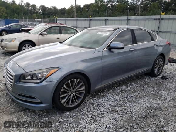 2015 Hyundai Genesis 3.8L z VIN KMHGN4JE6FU052554, wystawiony jako Copart lot #71422824 z przebiegiem 79 836 mil mil oraz Szkoda całkowita • Salvage title. Historia ofert i sprzedaży dostępna na DreamBid. Obrazek 1.