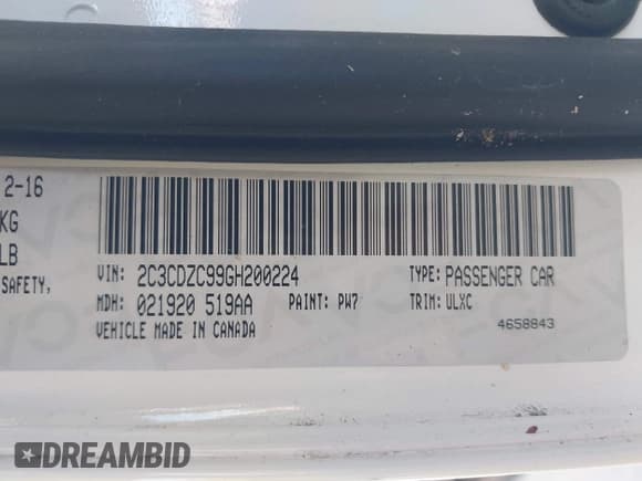 ✅ 2016 Dodge Challenger SRT Hellcat • VIN: 2C3CDZC99GH200224 • Lot: 43442618. Wystawiony na IAAI z przebiegiem 56 715 mil. Bezpłatny archiwum sprzedaży aukcyjnych z USA i szczegółowy raport historii pojazdu na DreamBid. Zdjęcie 9.