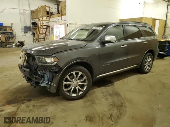 ✅ 2017 Dodge Durango Citadel Anodized Platinum • VIN: 1C4SDJET8HC725636 • Lot: 47385794. Listed on Copart with 97,612 mi. Free auction sales archive from the USA and detailed vehicle history report at DreamBid. Image 1.