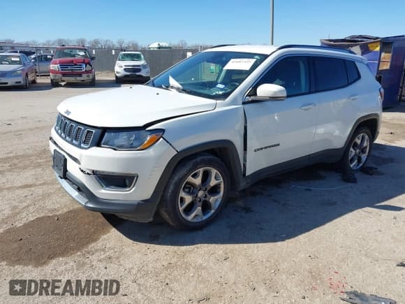 ✅ 2021 Jeep Compass Limited • VIN: 3C4NJCCBXMT573563 • Lot: 41687325. Listed on IAAI with 75,768 mi. Free auction sales archive from the USA and detailed vehicle history report at DreamBid. Image 2.