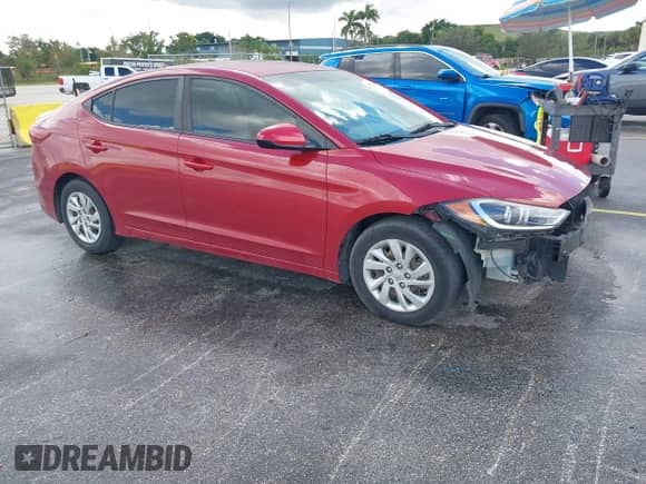 2017 Hyundai Elantra SE z VIN KMHD74LF4HU367598, wystawiony jako IAAI lot #43387028 z przebiegiem 69 093 mil mil oraz . Historia ofert i sprzedaży dostępna na DreamBid. Obrazek 1.