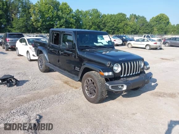 ✅ 2021 Jeep Gladiator Overland • VIN: 1C6HJTFG9ML585162 • Лот: 42650168. Опубликован ранее на IAAI с пробегом 71 925 миль. Бесплатный доступ к архиву аукционных продаж из США и подробный отчёт об истории автомобиля на DreamBid. Изображение 1.