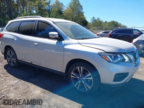 ✅ 2020 Nissan Pathfinder Platinum • VIN: 5N1DR2DM4LC600079 • Lot: 40629524. Listed on IAAI with 89,706 mi. Free auction sales archive from the USA and detailed vehicle history report at DreamBid. Image 1.