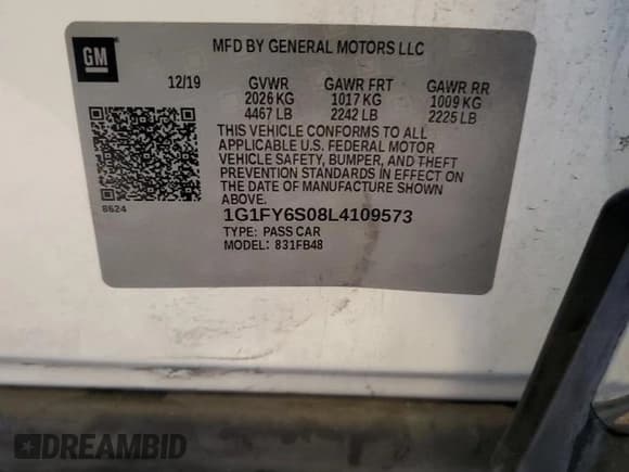 ✅ 2020 Chevrolet Bolt EV LT • VIN: 1G1FY6S08L4109573 • Lot: 45276475. Wystawiony na Copart z przebiegiem 101 393 mil. Bezpłatny archiwum sprzedaży aukcyjnych z USA i szczegółowy raport historii pojazdu na DreamBid. Zdjęcie 12.