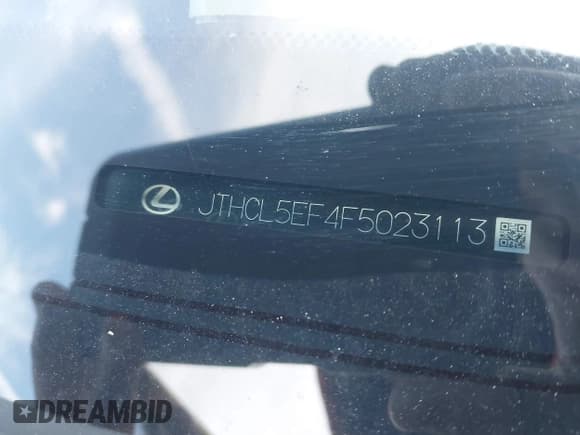 ✅ 2015 Lexus LS 460 • VIN: JTHCL5EF4F5023113 • Lot: 43713071. Listed on IAAI with 72,626 mi. Free auction sales archive from the USA and detailed vehicle history report at DreamBid. Image 17.