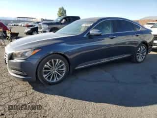 2015 Hyundai Genesis 3.8L with VIN KMHGN4JE8FU096944, listed as a Copart auction lot 77886804 with 36,332 mi miles and Salvage title. Bid and sale history available at DreamBid. Image 1.