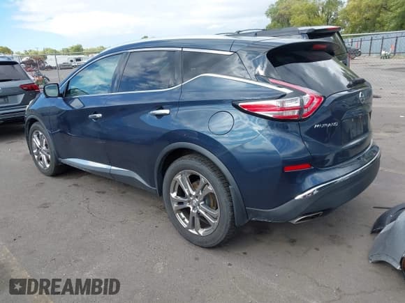 ✅ 2015 Nissan Murano Platinum • VIN: 5N1AZ2MH1FN286972 • Lot: 43427988. Listed on IAAI with 115,715 mi. Free auction sales archive from the USA and detailed vehicle history report at DreamBid. Image 3.