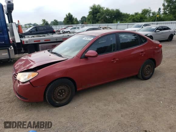 2010 Hyundai Elantra GL with VIN KMHDU4BD6AU986461, listed as a Copart auction lot 66292295 with 154,110 mi miles and Clean title. Bid and sale history available at DreamBid. Image 1.