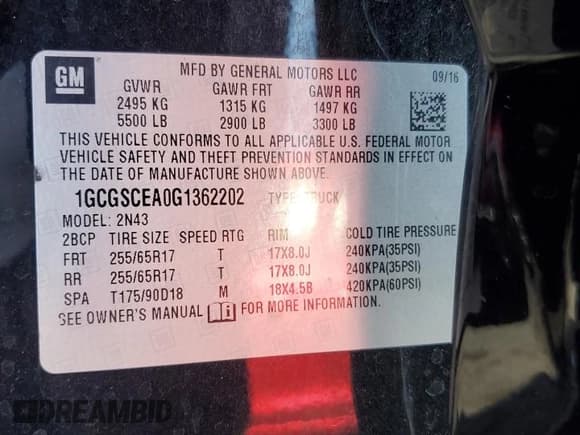 ✅ 2016 Chevrolet Colorado 2WD LT • VIN: 1GCGSCEA0G1362202 • Lot: 84616615. Listed on Copart with 153,258 mi. Free auction sales archive from the USA and detailed vehicle history report at DreamBid. Image 12.