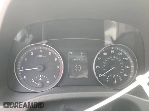 2018 Hyundai Elantra Eco with VIN 5NPD94LA1JH305322, listed as a Copart auction lot 62076995 with 24,556 mi miles and Salvage title. Bid and sale history available at DreamBid. Image 9.