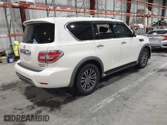 ✅ 2018 Nissan Armada Platinum • VIN: JN8AY2NF3J9333316 • Lot: 43548384. Listed on IAAI with 58,283 mi. Free auction sales archive from the USA and detailed vehicle history report at DreamBid. Image 4.