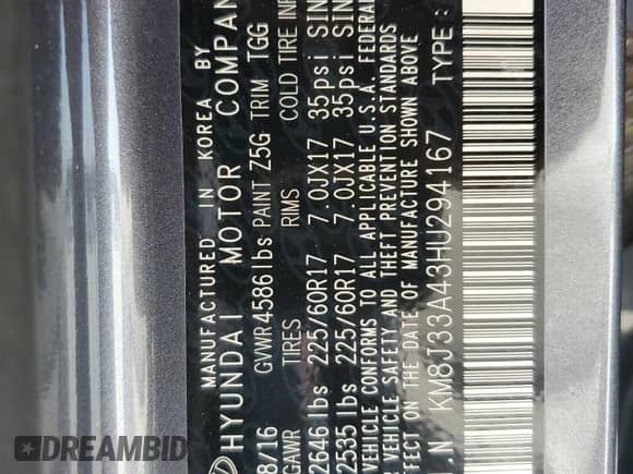 2017 Hyundai Tucson SE Plus с VIN KM8J33A43HU294167, выставлен на аукционе Copart как лот 81060745 с пробегом 43 529 миль миль и Чистый • Clean title. История ставок и продаж доступна на DreamBid. Изображение 14.