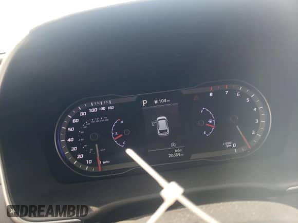 2024 Hyundai Tucson SEL with VIN 5NMJBCDE5RH385672, listed as a Copart auction lot 50835655 with 20,684 mi miles and Salvage title. Bid and sale history available at DreamBid. Image 9.