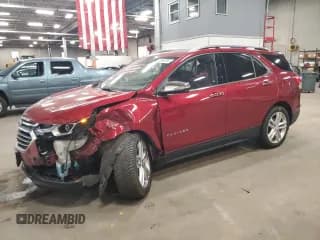 ✅ 2018 Chevrolet Equinox Premier • VIN: 2GNAXWEX6J6255521 • Lot: 70899755. Wystawiony na Copart z przebiegiem 90 925 mil. Bezpłatny archiwum sprzedaży aukcyjnych z USA i szczegółowy raport historii pojazdu na DreamBid. Zdjęcie 1.
