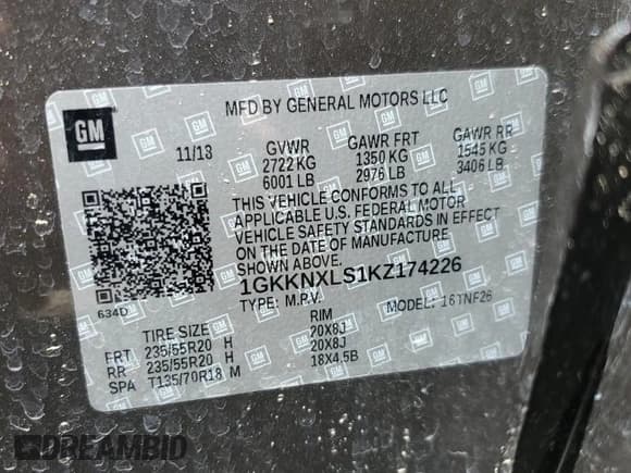 ✅ 2019 GMC Acadia Denali • VIN: 1GKKNXLS1KZ174226 • Лот: 62737805. Опубликован ранее на Copart с пробегом 49 536 миль. Бесплатный доступ к архиву аукционных продаж из США и подробный отчёт об истории автомобиля на DreamBid. Изображение 14.