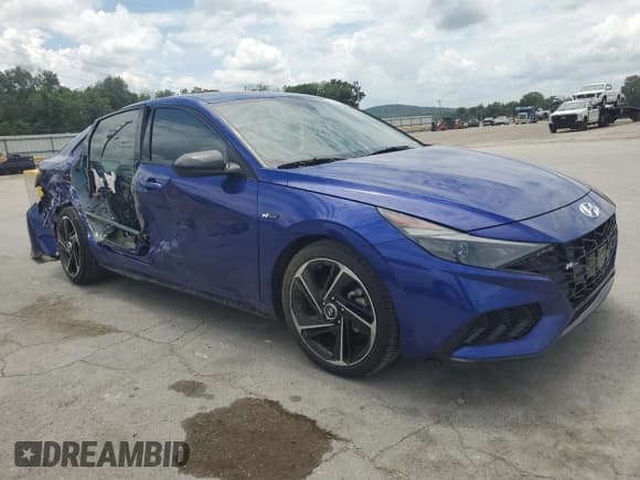 ✅ 2022 Hyundai Elantra N Line • VIN: KMHLR4AF8NU356186 • Lot: 64324275. Listed on Copart with 53,111 mi. Free auction sales archive from the USA and detailed vehicle history report at DreamBid. Image 4.