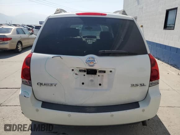 ✅ 2005 Nissan Quest SL • VIN: 5N1BV28U25N102483 • Lot: 69293754. Listed on Copart with Not provided. Free auction sales archive from the USA and detailed vehicle history report at DreamBid. Image 6.