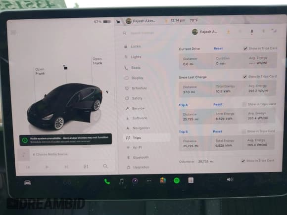 ✅ 2023 Tesla Model 3 • VIN: 5YJ3E1EA2PF610256 • Lot: 43515584. Listed on IAAI with 25,725 mi. Free auction sales archive from the USA and detailed vehicle history report at DreamBid. Image 7.