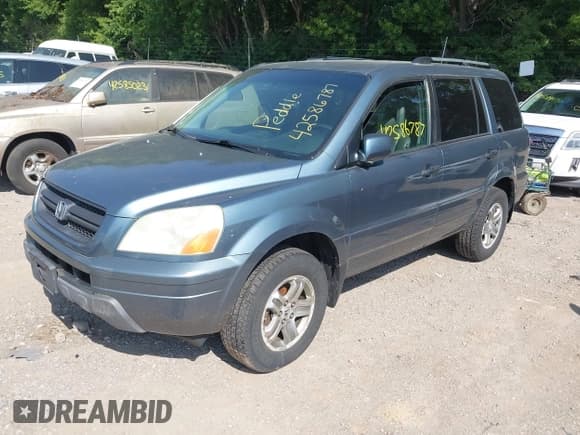 ✅ 2005 Honda Pilot EX-L • VIN: 2HKYF18765H571821 • Lot: 42586787. Listed on IAAI with 246,844 mi. Free auction sales archive from the USA and detailed vehicle history report at DreamBid. Image 2.
