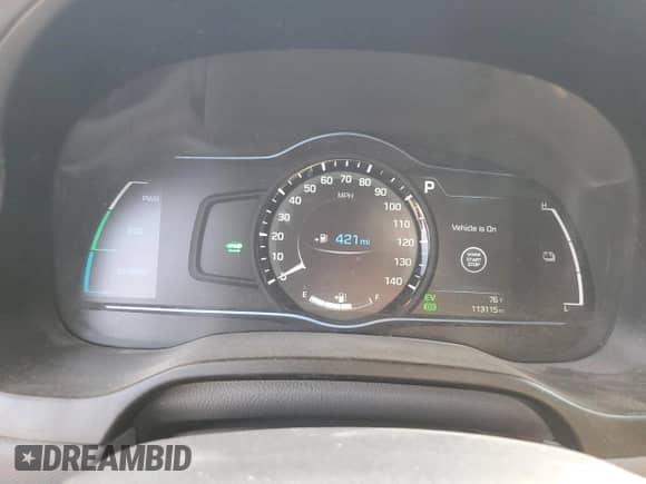 2019 Hyundai Ioniq Limited z VIN KMHC85LC7KU126873, wystawiony jako Copart lot #66030774 z przebiegiem 113 115 mil mil oraz Szkoda całkowita • Salvage title. Historia ofert i sprzedaży dostępna na DreamBid. Obrazek 9.