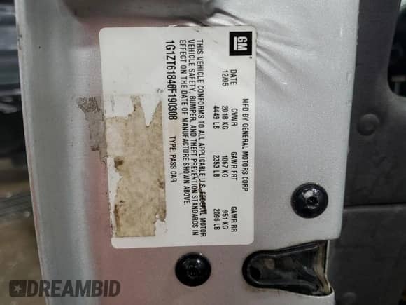 2006 Chevrolet Malibu Maxx LT с VIN 1G1ZT61846F190308, выставлен на аукционе Copart как лот 43558045 с пробегом 202 169 миль миль и Списание • Salvage title. История ставок и продаж доступна на DreamBid. Изображение 13.