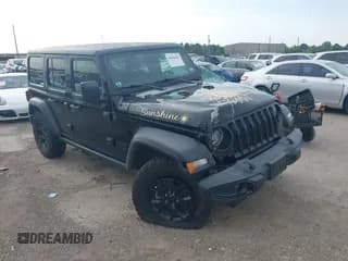 ✅ 2021 Jeep Wrangler Unlimited Willys • VIN: 1C4HJXDN7MW649070 • Lot: 42656152. Wystawiony na IAAI z przebiegiem 53 227 mil. Bezpłatny archiwum sprzedaży aukcyjnych z USA i szczegółowy raport historii pojazdu na DreamBid. Zdjęcie 1.