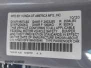 ✅ 2021 Honda Accord Touring • VIN: 1HGCV3F91MA000046 • Lot: 43917261. Listed on IAAI with 131,629 mi. Free auction sales archive from the USA and detailed vehicle history report at DreamBid. Image 9.