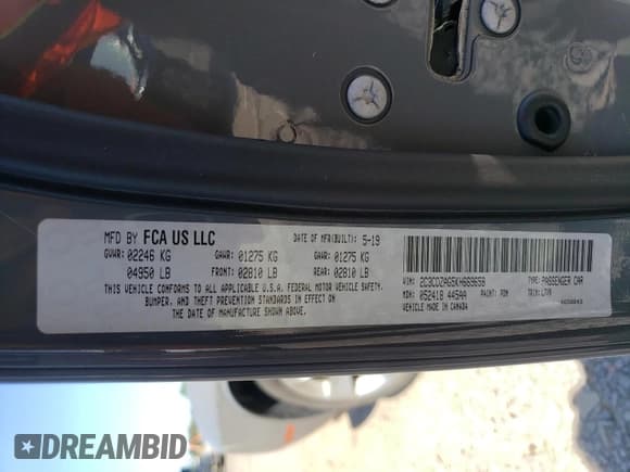 ✅ 2019 Dodge Challenger SXT • VIN: 2C3CDZAG5KH669658 • Lot: 66234774. Wystawiony na Copart z przebiegiem 80 024 mil. Bezpłatny archiwum sprzedaży aukcyjnych z USA i szczegółowy raport historii pojazdu na DreamBid. Zdjęcie 12.